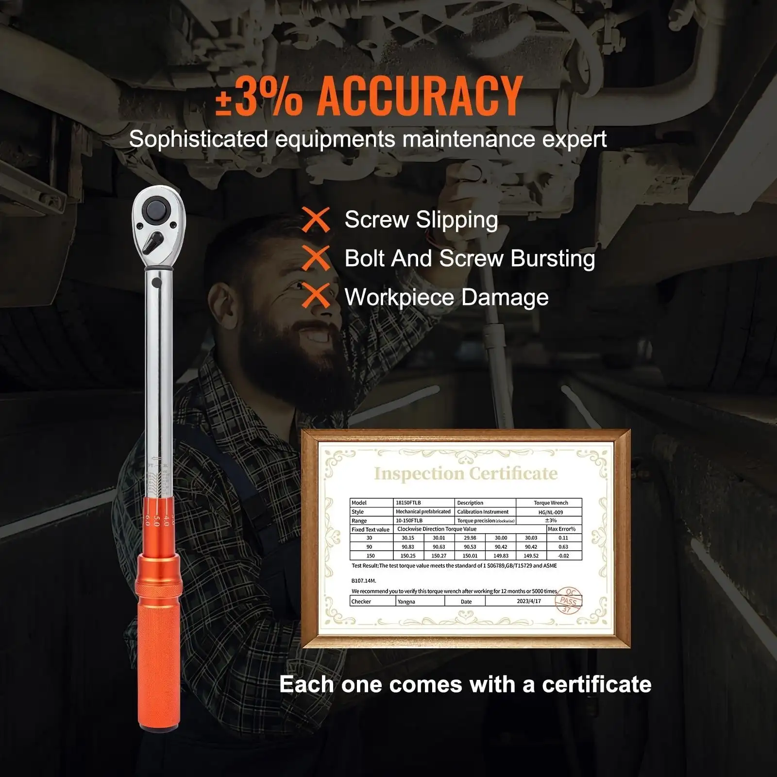 BENTISM Torque Wrench, 1/2