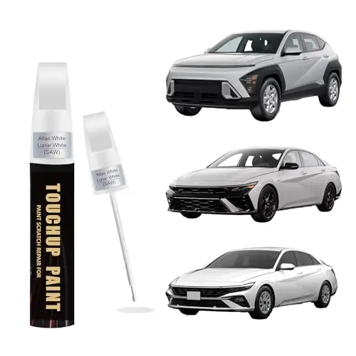 Atlas White/Lunar White(SAW) Car Paint Touch Up Pen for Hyundai,Automotive Scratch Remover for Nicks & Chips Repair