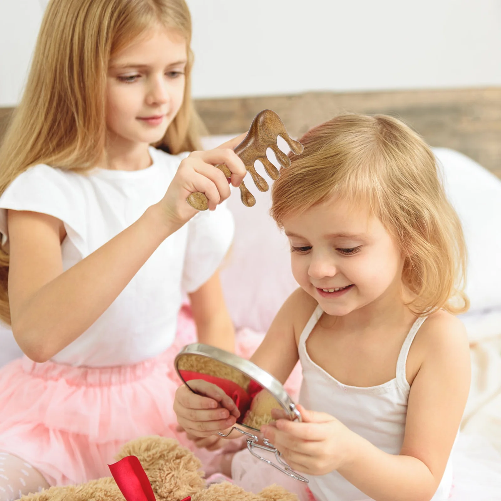 

Wooden Massage Comb Natural Scalp Massager For Head Microcirculation Multi-Functional Smooth Portable Comb