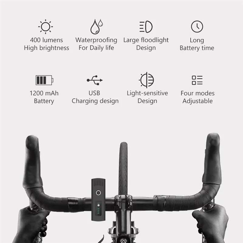 

A99I-перезаряжаемая велосипедная светодиодная фара, водонепроницаемый велосипедный фонарик, аксессуары для ночной езды