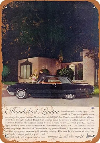 1pcs,Metal Sign - 1962 Thunderbird Landau - Vintage Look Wall Decor for Cafe beer Bar Decoration Crafts