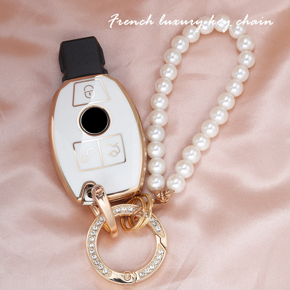 غطاء لمفتاح السيارة لسيارة Mercedes Benz A E C CLA CLS G S SL GLB GLC GLA GLS GLE Class W204 W212 SLK SLC AMG Clk EQB EQC EQS