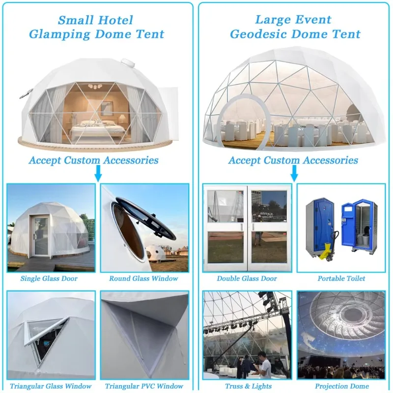 خيمة مناسبات كبيرة شفافة 30 متر حفلة كبيرة الجيوديسيا الفاخرة كرة الهوكي قبة خيمة للبيع #4