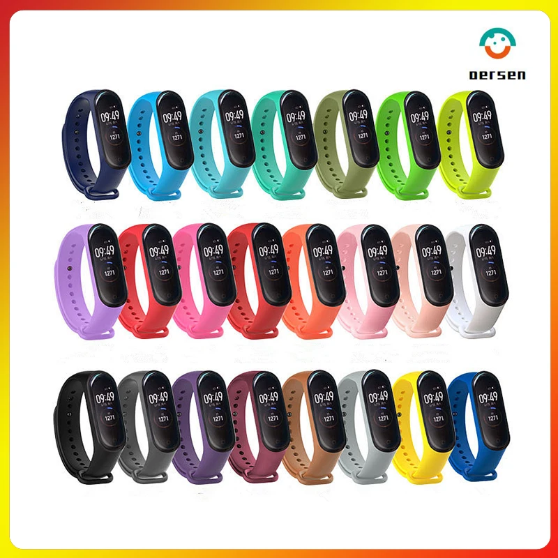 Strap For Xiaomi Mi Band 6 5 4 3 Silicone Sports Wristband For Mi Band 3 4 5 TPU replacement strap For XiaoMi Mi Band 6 Bracelet