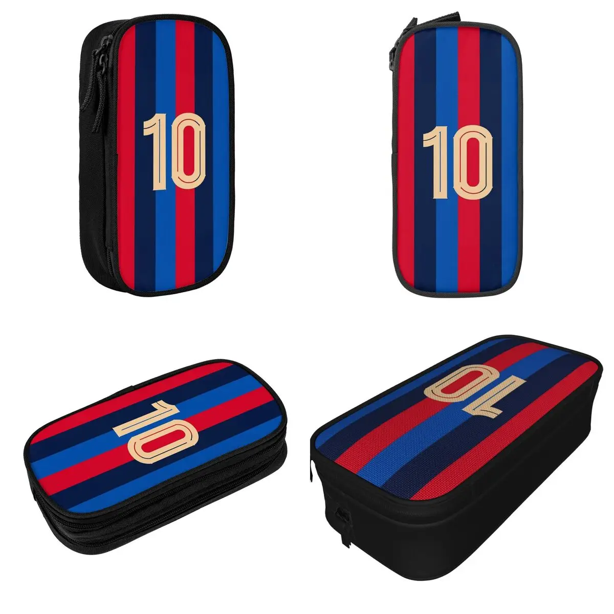 Argentina Number 10 Football Pencil Cases Messi Pencilcases Pen for Girls Boys Large Storage Bag Student School Gifts Stationery