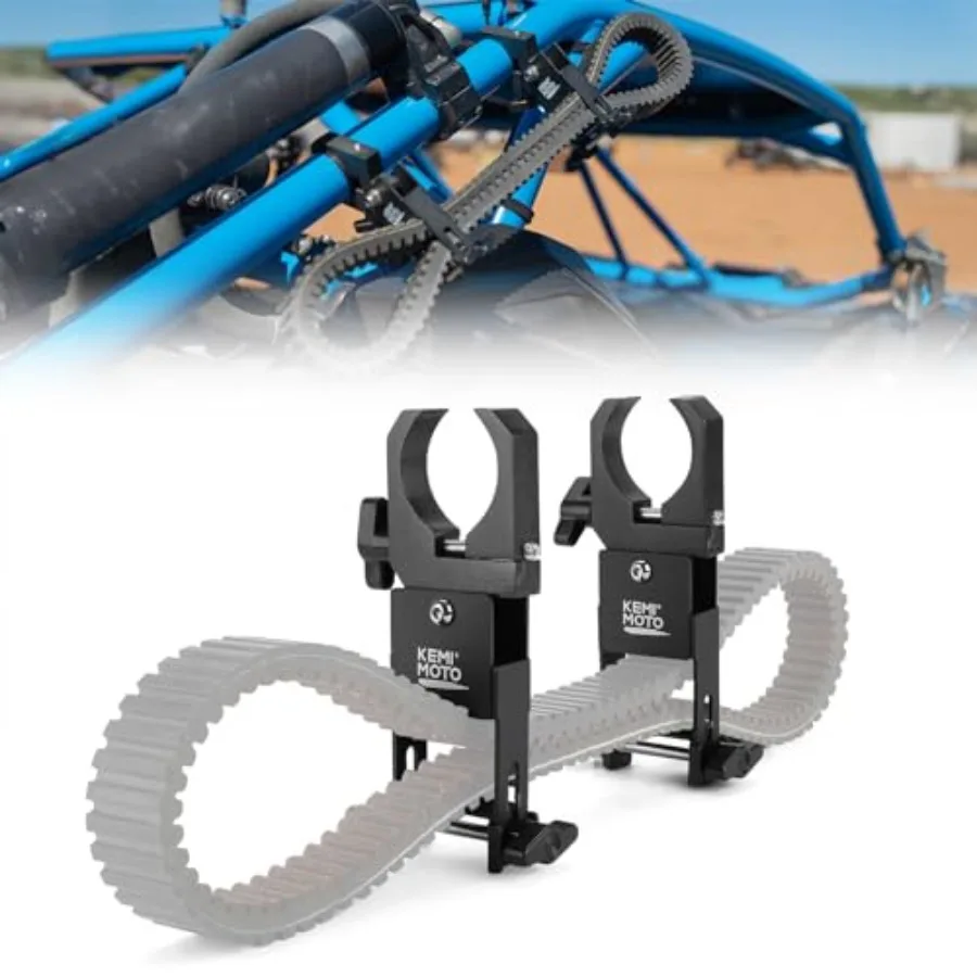 

UTV Drive Belt Holder Universal Belt Mount Fit 1.5"-2" Roll Bars Compatible with Polaris RZR Can Am Teryx Mule