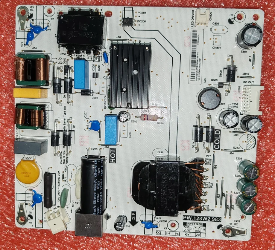 PW.128W2.983 81T-D490100028061 LED TV POWE Physical photos,  WORKING GOOD