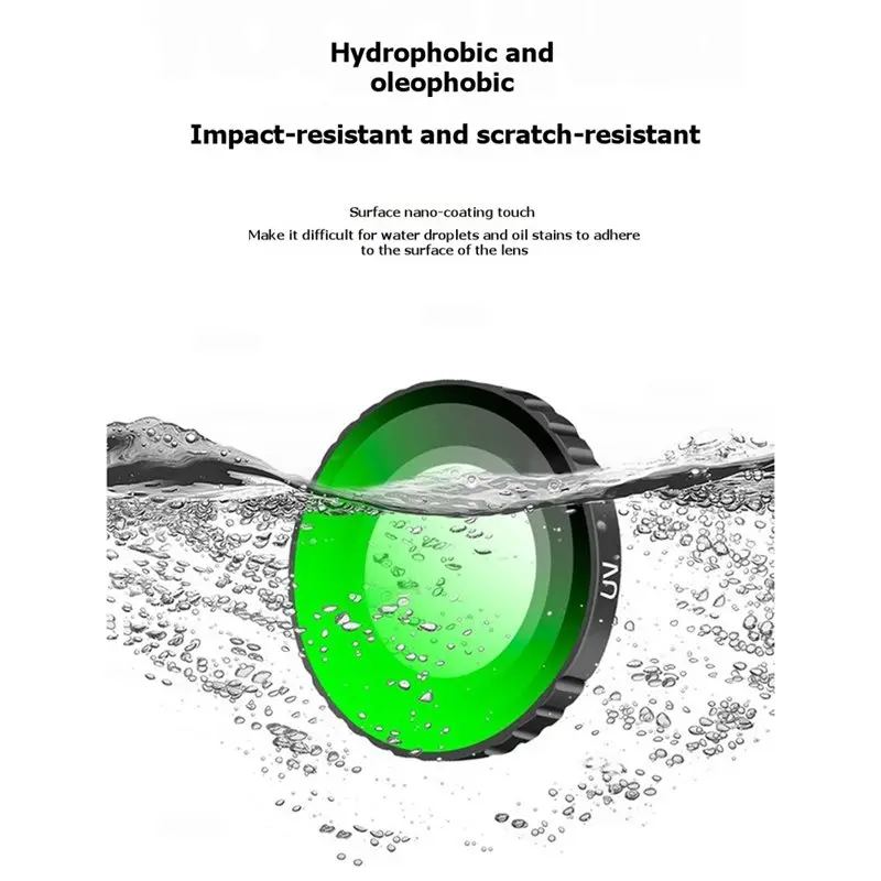 CABE-สำหรับ DJI Osmo Nano ชุดฟิลเตอร์ 3 ชิ้น ได้แก่ CPL+ UV+ ND8- อุปกรณ์เสริมสำหรับกล้องแอคชั่น