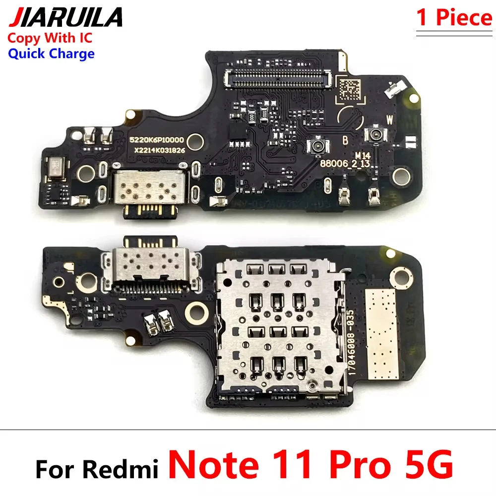 10Pcs, USB Charge Port Jack Dock Connector Charging Board Flex Cable For Xiaomi Redmi Note 10 10s 11 12 13 Pro Plus 4G 5G