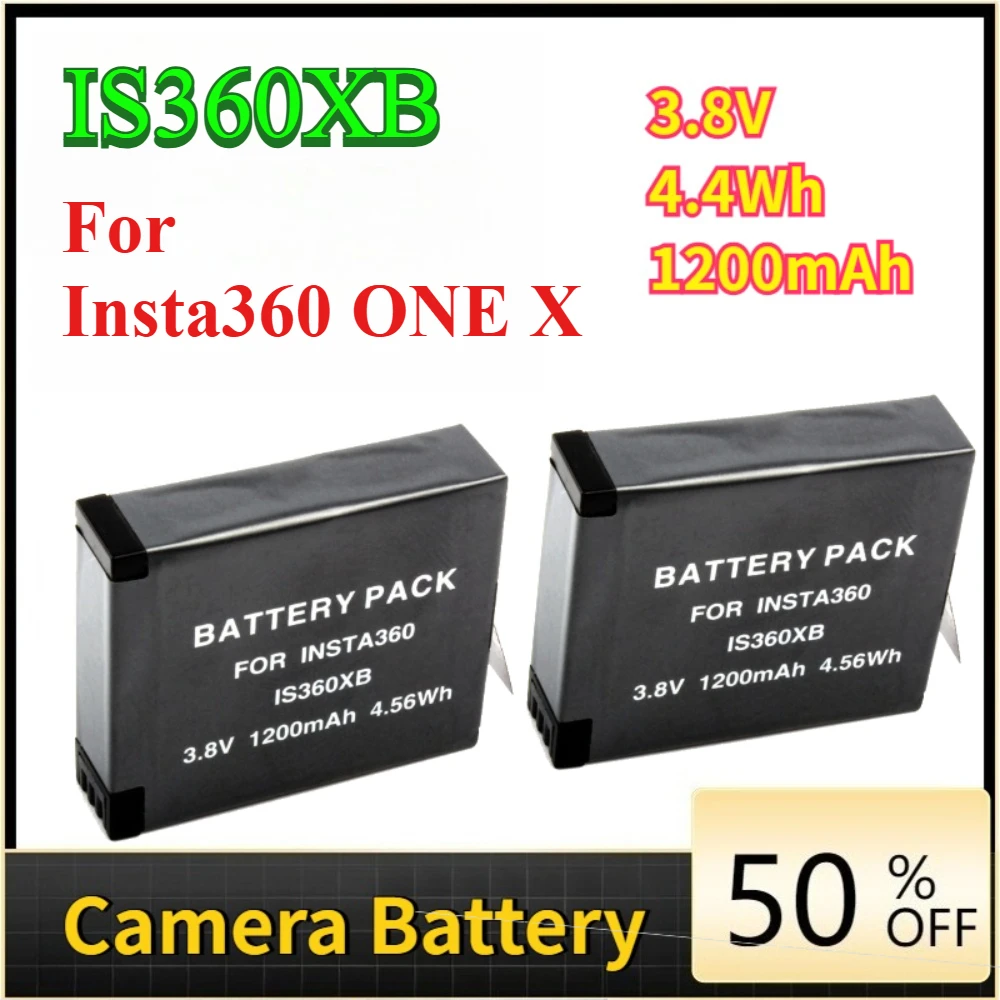 

IS360XB 3.8V 1200mAh 4.4Wh Battery for Insta360 ONE X Panoramic Action Camera Lithium Battery