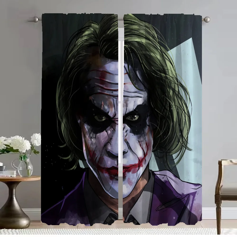 Window Curtain for Room 2 Panel the Joker Elegant Room Curtains Home Interior Curtains Partition Tulle for Bedroom Shades Living