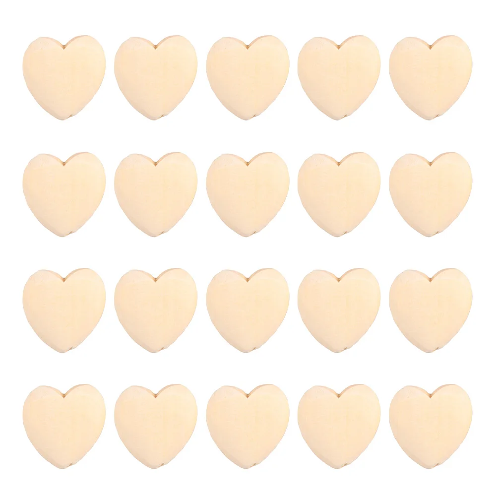 

Heart Shaped Wood Slices Unfinished Blank DIY Material Lightweight Durable Smooth Surface Ideal Home Party Decoration