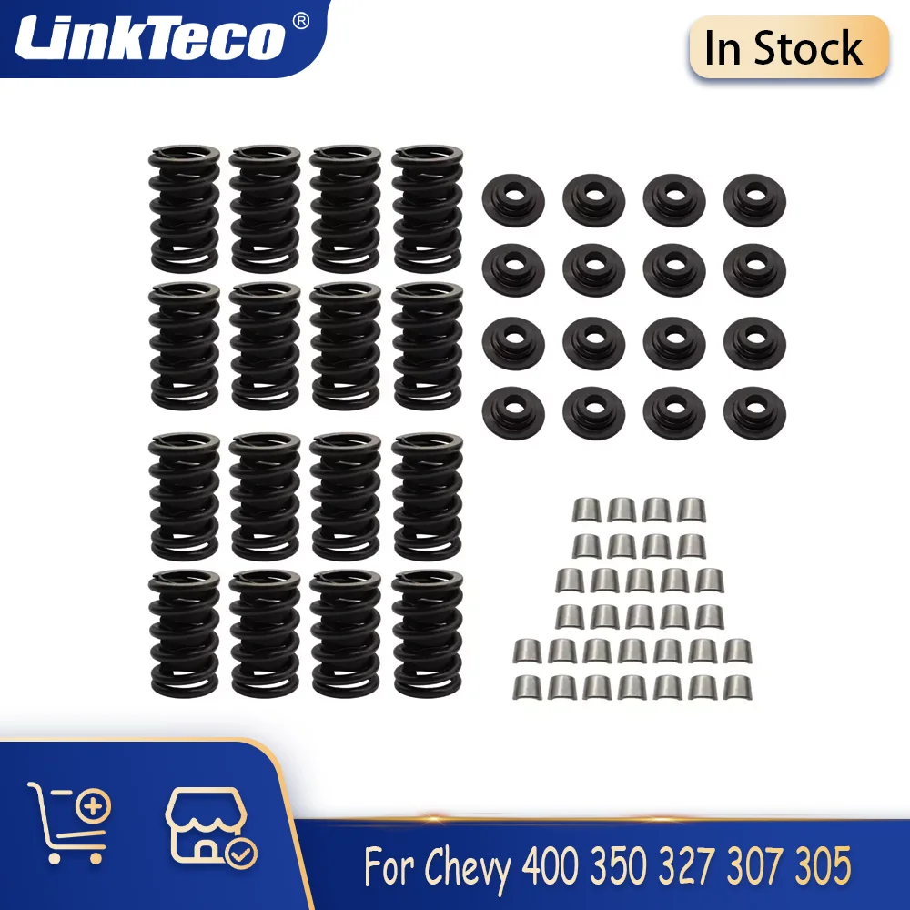 

New RV HP Z28 Style Valve Springs Set Retainers & Locks Set For Chevrolet Chevy SBC 350 400 327 307 305 ER-3974R 5.7L .500" Lift