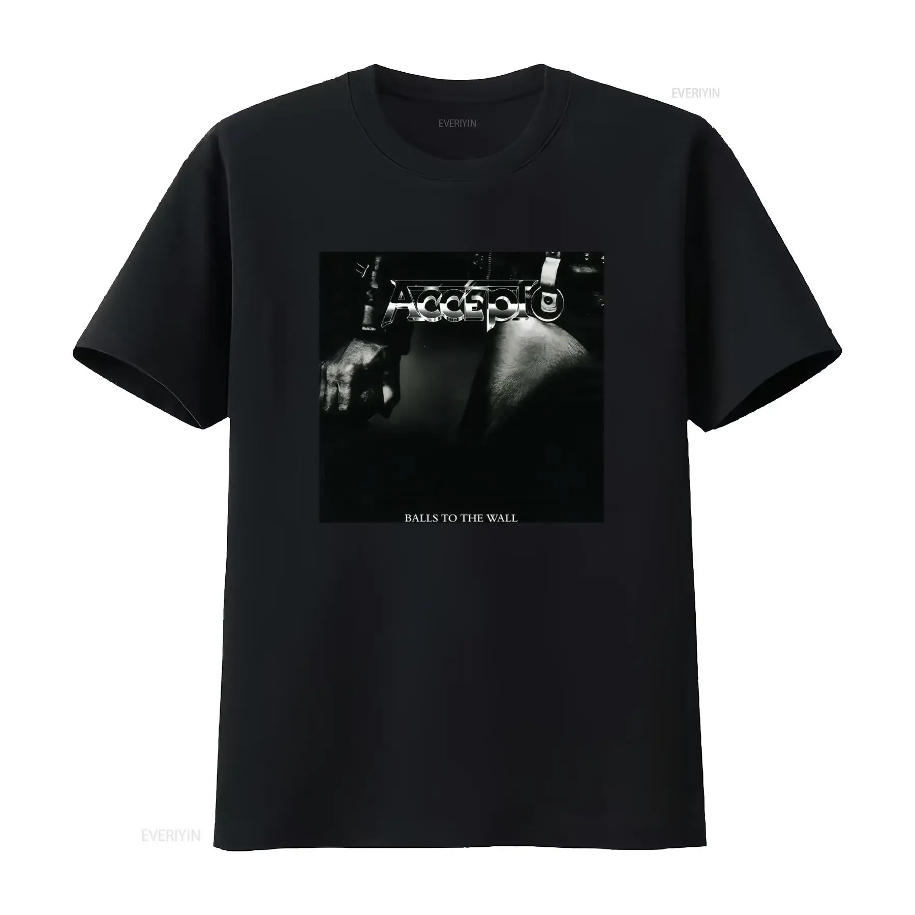 Accept Balls To The Wall Heavy Metal Band Official T Shirt S 3XL vintage Washed streetwear Slightly homme Versatile