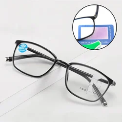 Bifocal Reading Glasses Men's Presbyopic Glasses Dual Purpose Black Frame Glasses Anti-blue Light Women Presbyopic Glasses