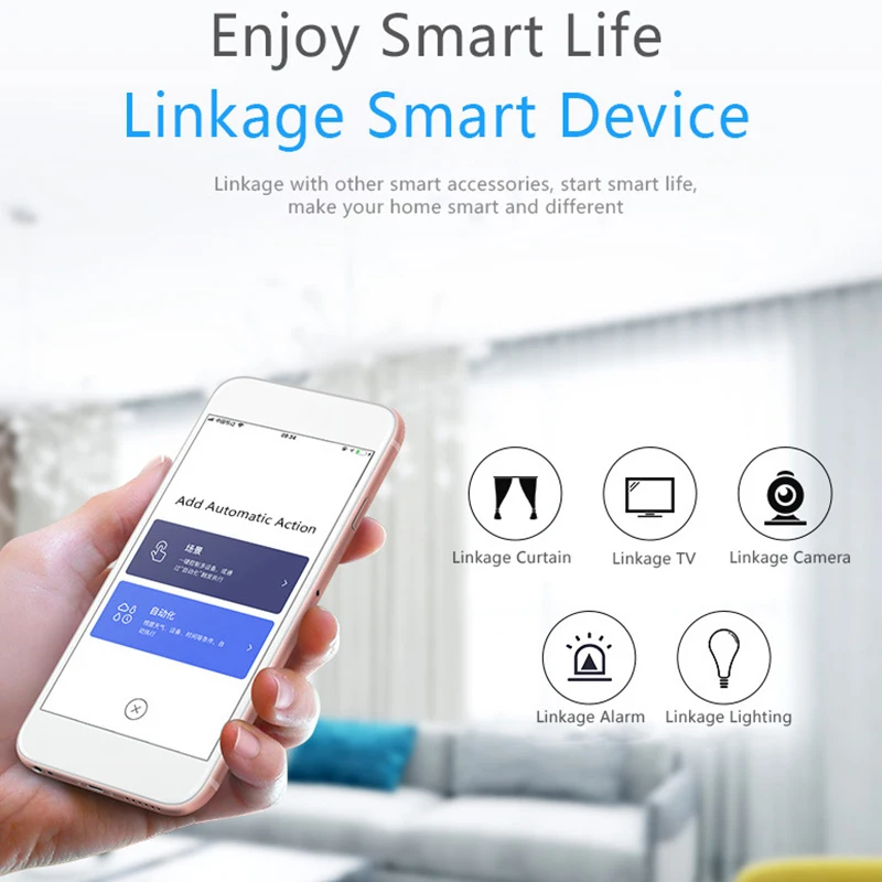 WiFi PIR Motion Sensor Wireless Infrared Detector Security Burglar Alarm Sensor Smart Life APP Control Compatible