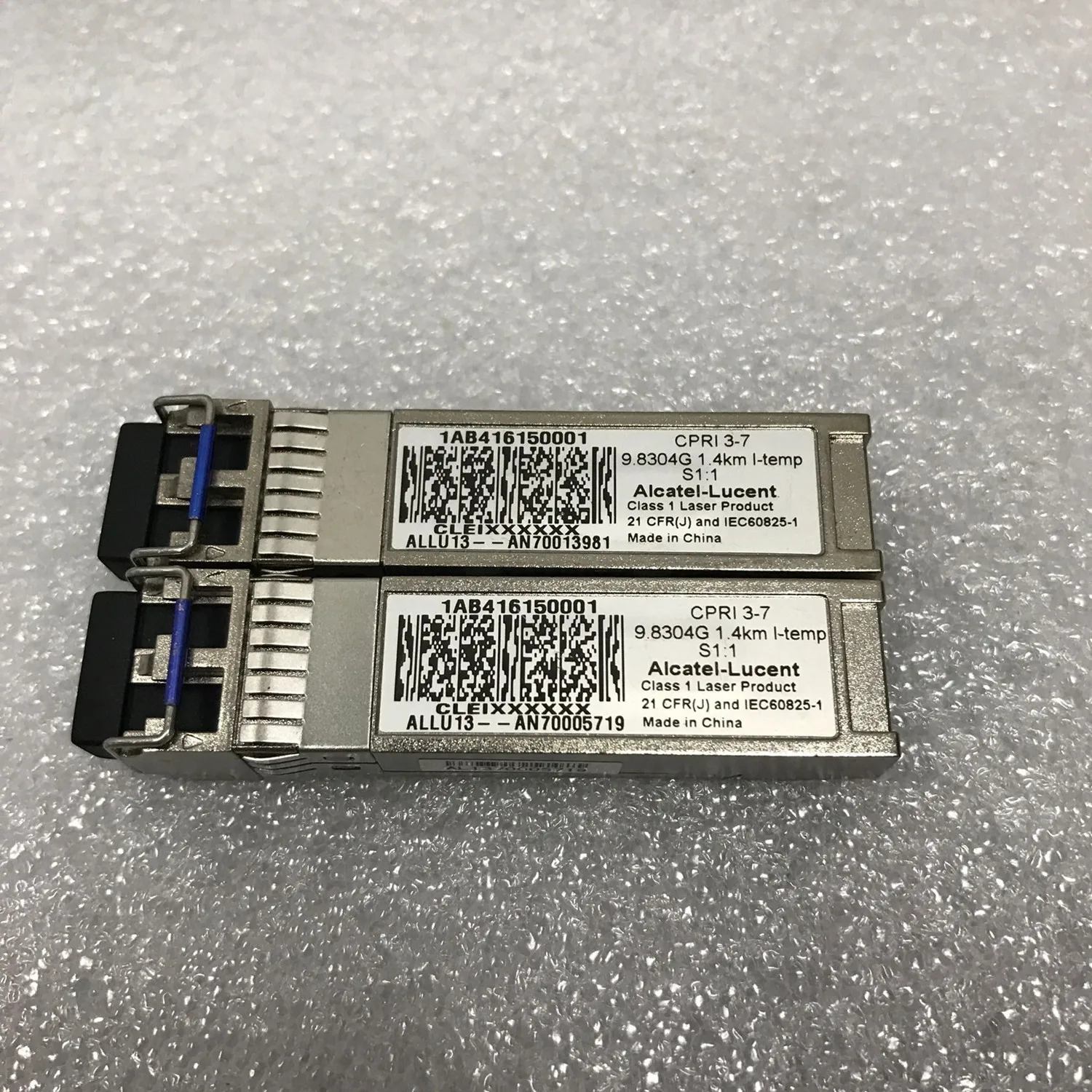 Alcatel-Lucent Fiber Module SFP 10G 1AB416150001 9.8304G 1.4KM CPRI 3-7 SMDF/Alcatel Complies With Transceiver Switch