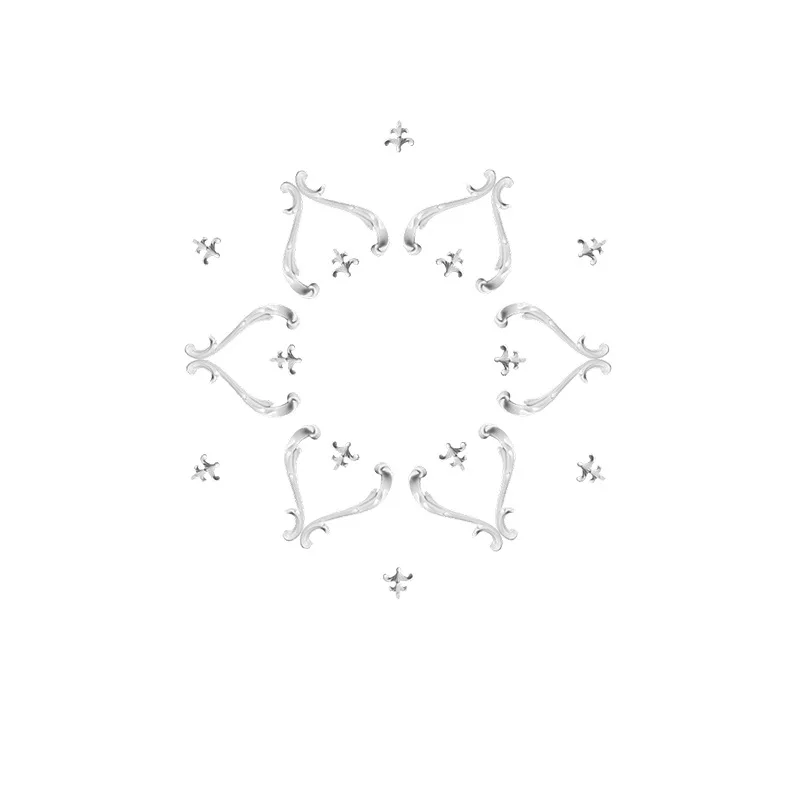 PU lamp panel imitates gypsum soft resin, European-French style ceiling round lamp base, shaped lamp pit, 84cm patchwork combina