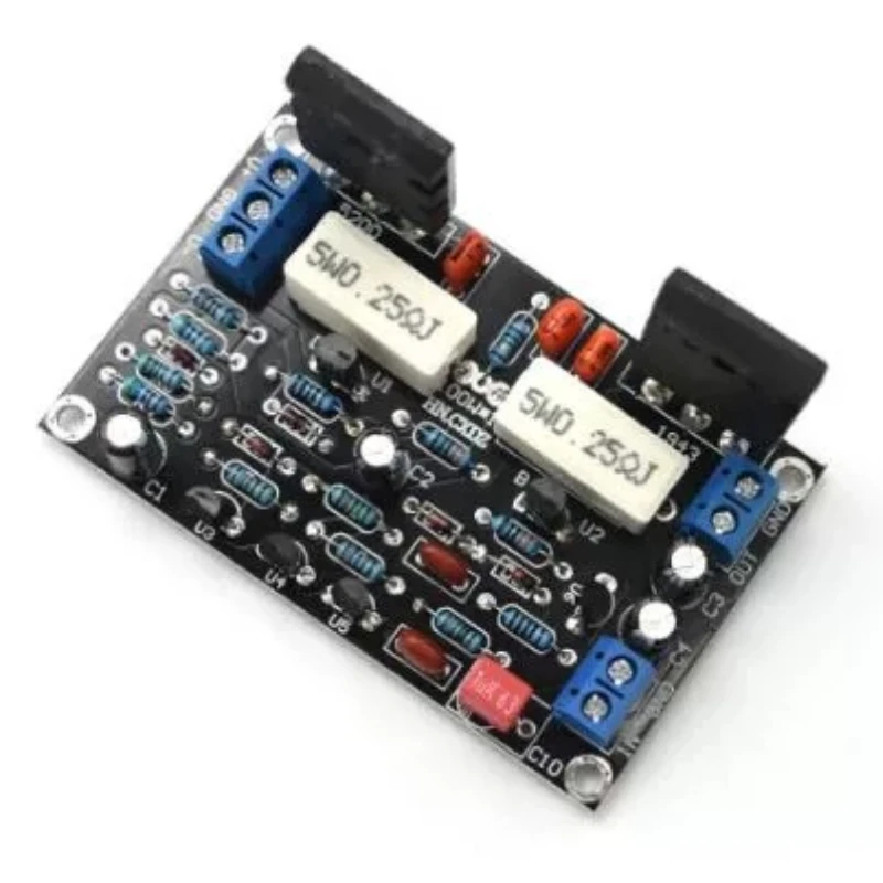 100W 2SC5200+2SA1943 Audio Amplifier Board HIFI Mono Channel Amplifier Dual DC35V Speaker Home Theater DIY NEW