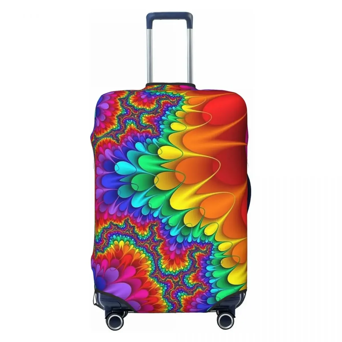 Rainbow Splash Suitcase Cover Psychedelic Print Flight Business Elastic Luggage Supplies Protector