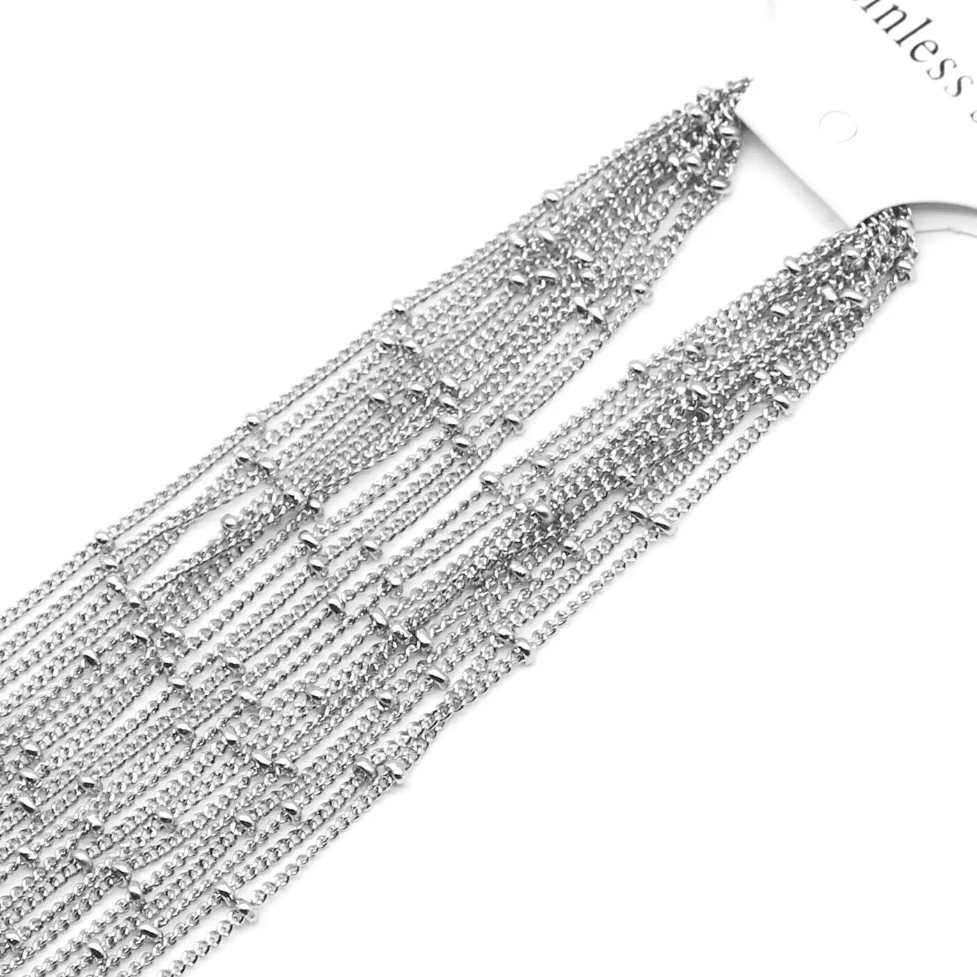 10 stuks roestvrij staal 2,5 mm kralen ketting 18k gouden ketting kettingen voor doe-het-zelf dameskettingen maken ambachten 16''18''20''22''24''