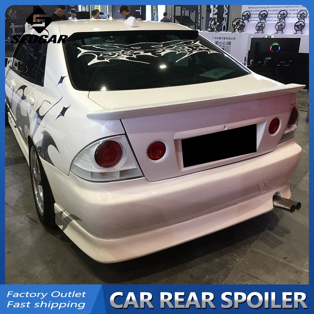 Для 1999 00 01 02 03 04 2005 Lexus IS200 300 Altezza AS GEN 1 TRD Высококачественный неокрашенный спойлер FRP, спойлер багажника, крыла