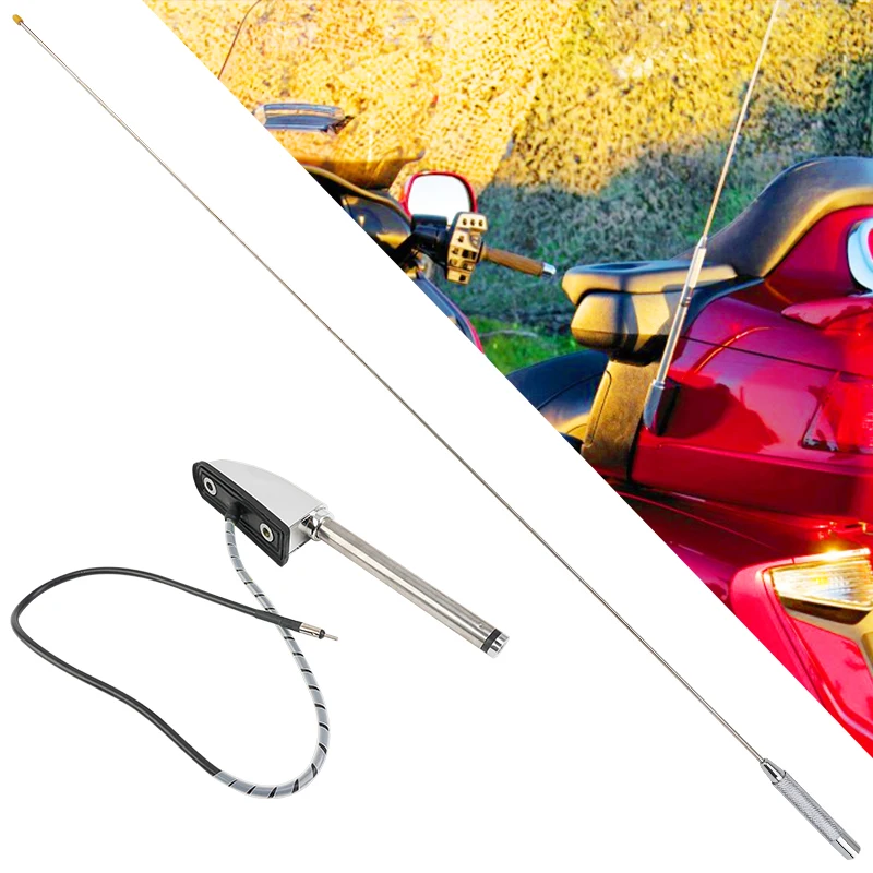 

Motorcycle Accessories Antenna Aerial Radio Antenna Audio Navi For Honda Goldwing GL1800 GL1500 2001-2017