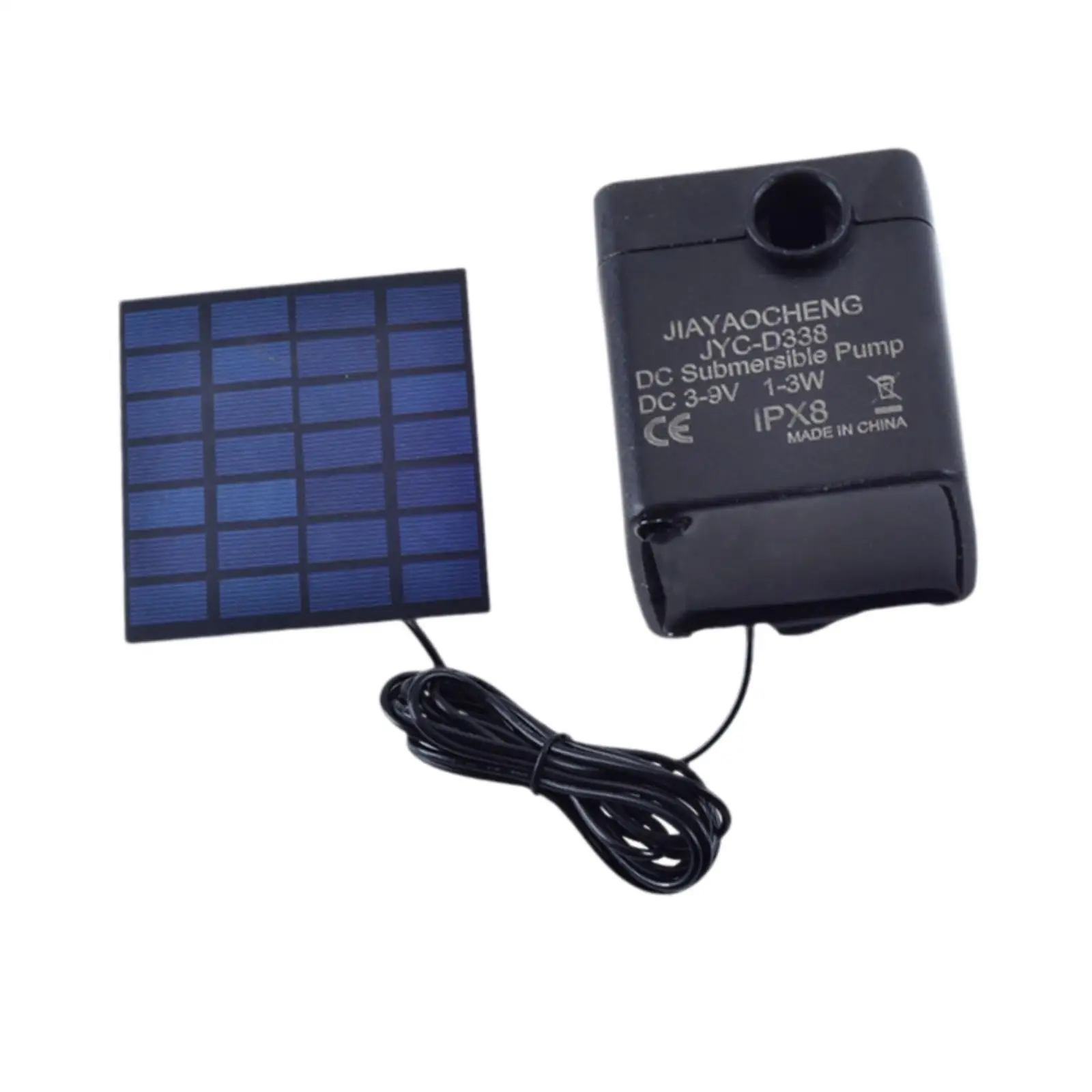 Outdoor Solar Water Pump Geyser with Panel Kit for PVC Garden Pond Bird Bath Fountain Enhancer