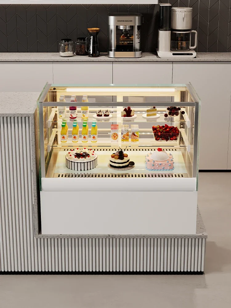 Cake display cabinet, milk tea shop, fruit dessert refrigerator, commercial desktop small desktop fresh-keeping cabinet