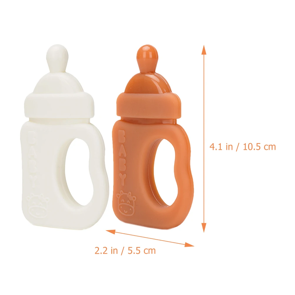 

2Pcs Silicone Baby Teether Smooth Shape Easy Grip for Infants 0-12 Months Soothing Gum Chewing Teething Toys Baby Teething Toys