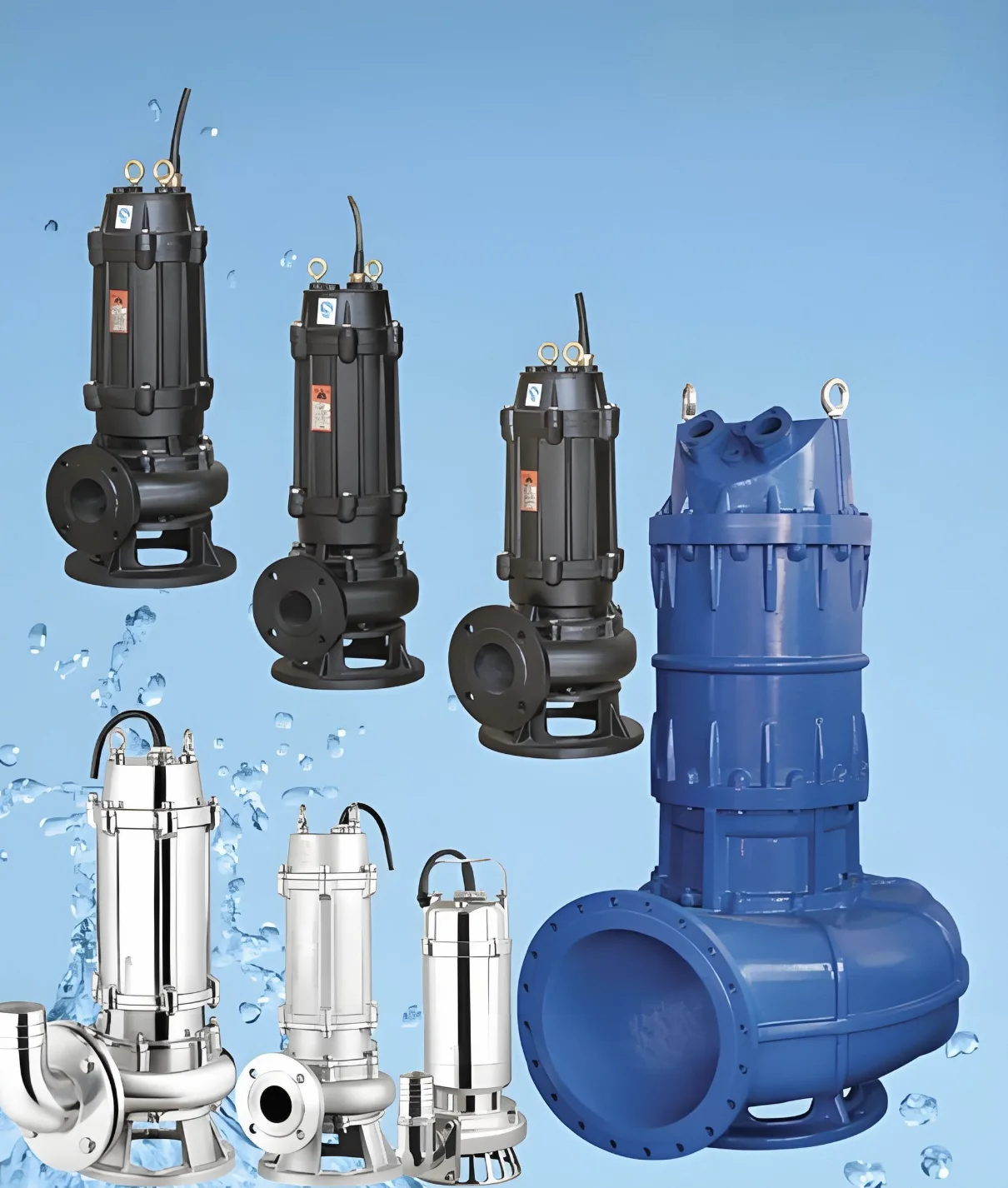 Elektrische Hochdruck-Tauchpumpe für Abwasser, schmutziges Wasser, energiesparende, anti-Wicklungs- und blockierende einstufige Pumpe für