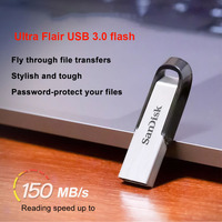 SANDISK Ultra Flair USB 3.0 Flash Drive Up To 150MB/s Read 512GB 256GB 128GB 64GB 32GB mini Pen Drive high Speed USB 3.0 CZ73