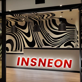 شعار LED مخصص مقاوم للماء علامة مضاءة من الأكريليك متجر بيع بالتجزئة علامات متجر الشركة الخارجية حروف مضيئة