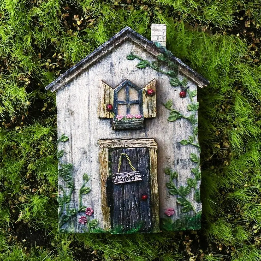

Fairy Tale Door Fairytales Door Ornaments Unique Design High-Quality Garden Miniatures Pastoral Magical Wooden Craft