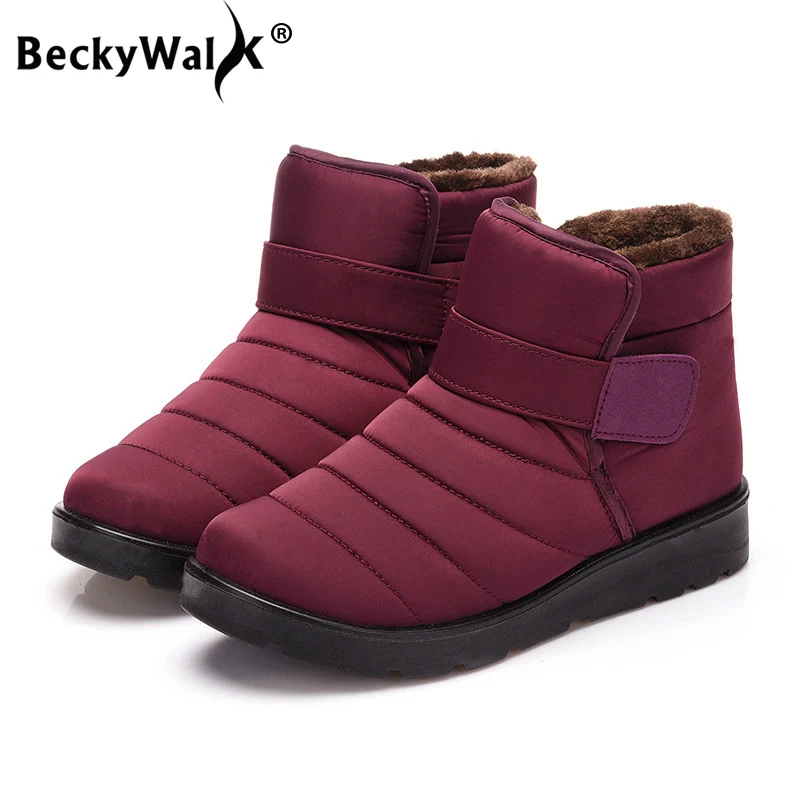 

Новинка 2025 года, женская зимняя обувь унисекс, зимние ботинки с плюшевым внутренним противоскользящим водонепроницаемым мужским ботинком, женские туфли на плоской подошве, большой размер 35-46 WSH3140