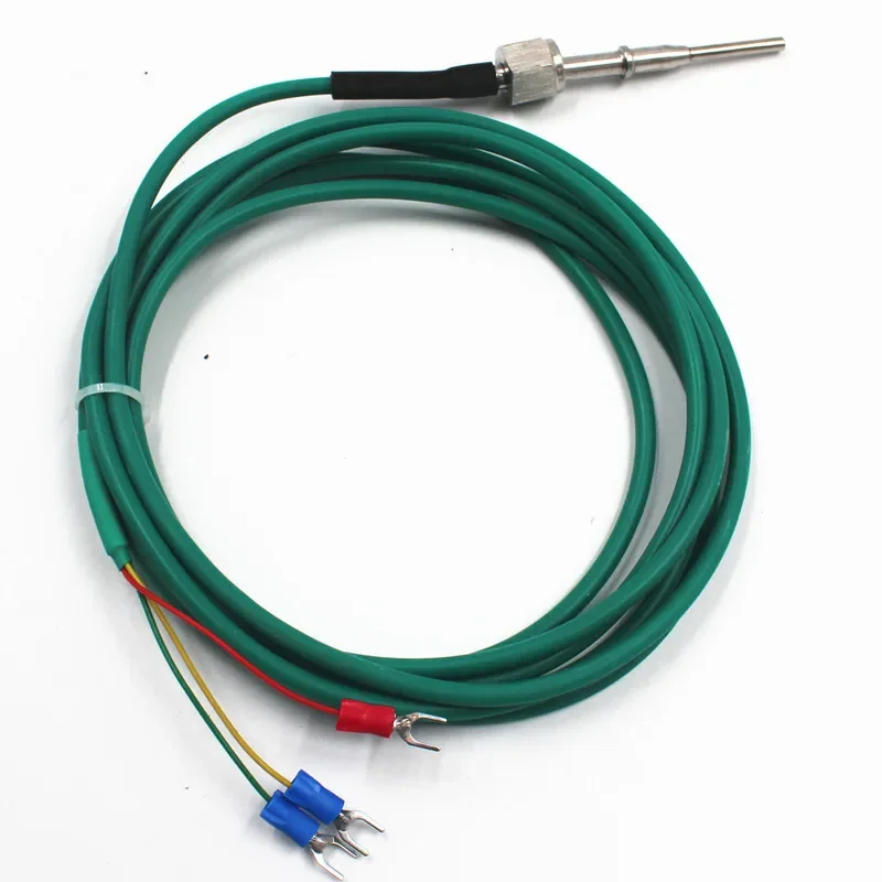 for PTFE Resistance Temperature Pt100 Temperature Sensor WZPM-201 Internal Thread 304 Stainless Steel Probe Silicone Wire