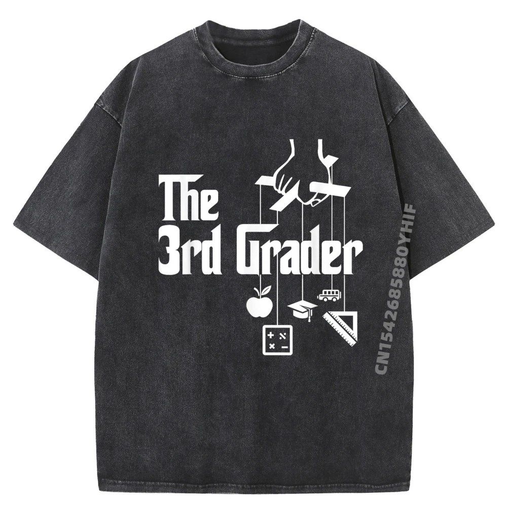

Футболка The Third Grader Back To School 3rd Grade Street Wear, мужская футболка с короткими рукавами и принтом, свободная стираная футболка для мужчин