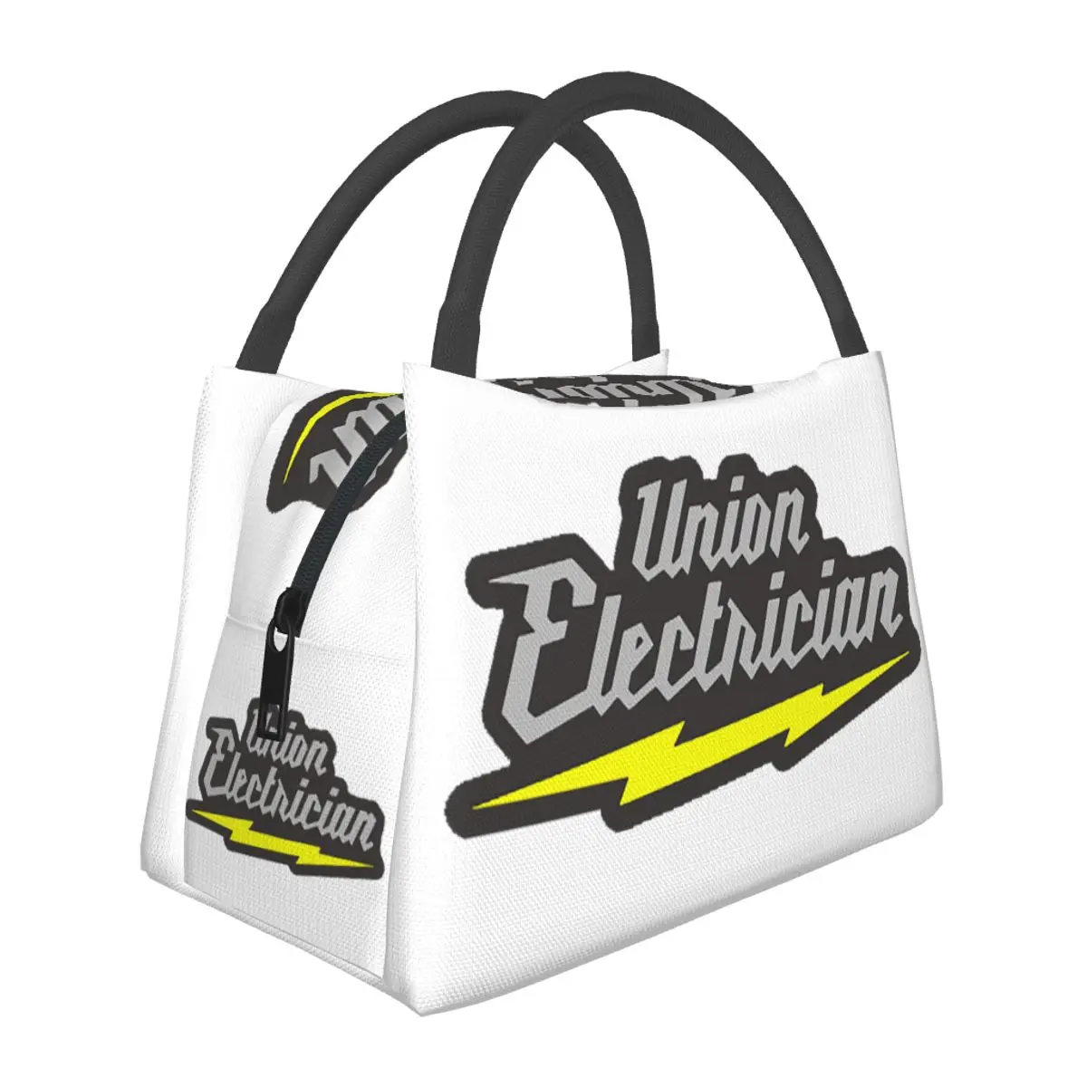 Union Electrician Lightweight Handheld Insulated Lunch Bag Aluminum Foil Liner for Adults Students Travel Picnic