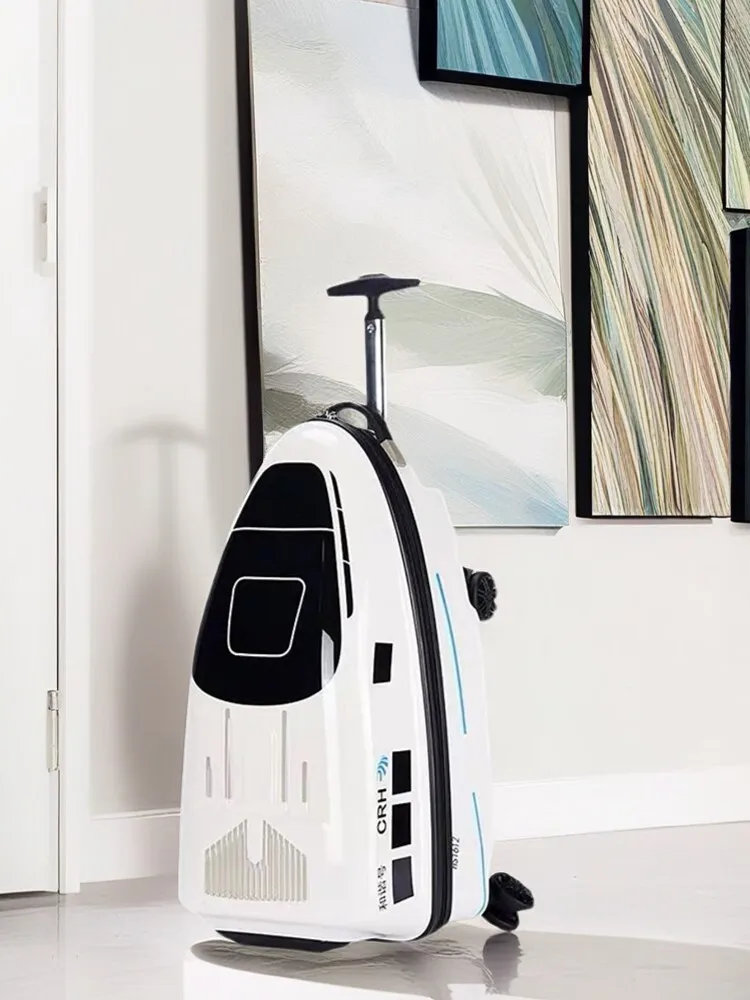 

Детский чемодан-каталка 20 дюймов - чемодан-поезд с мультяшным дизайном и колесами-спиннерами, прочный дорожный чемодан для детей для семейных путешествий