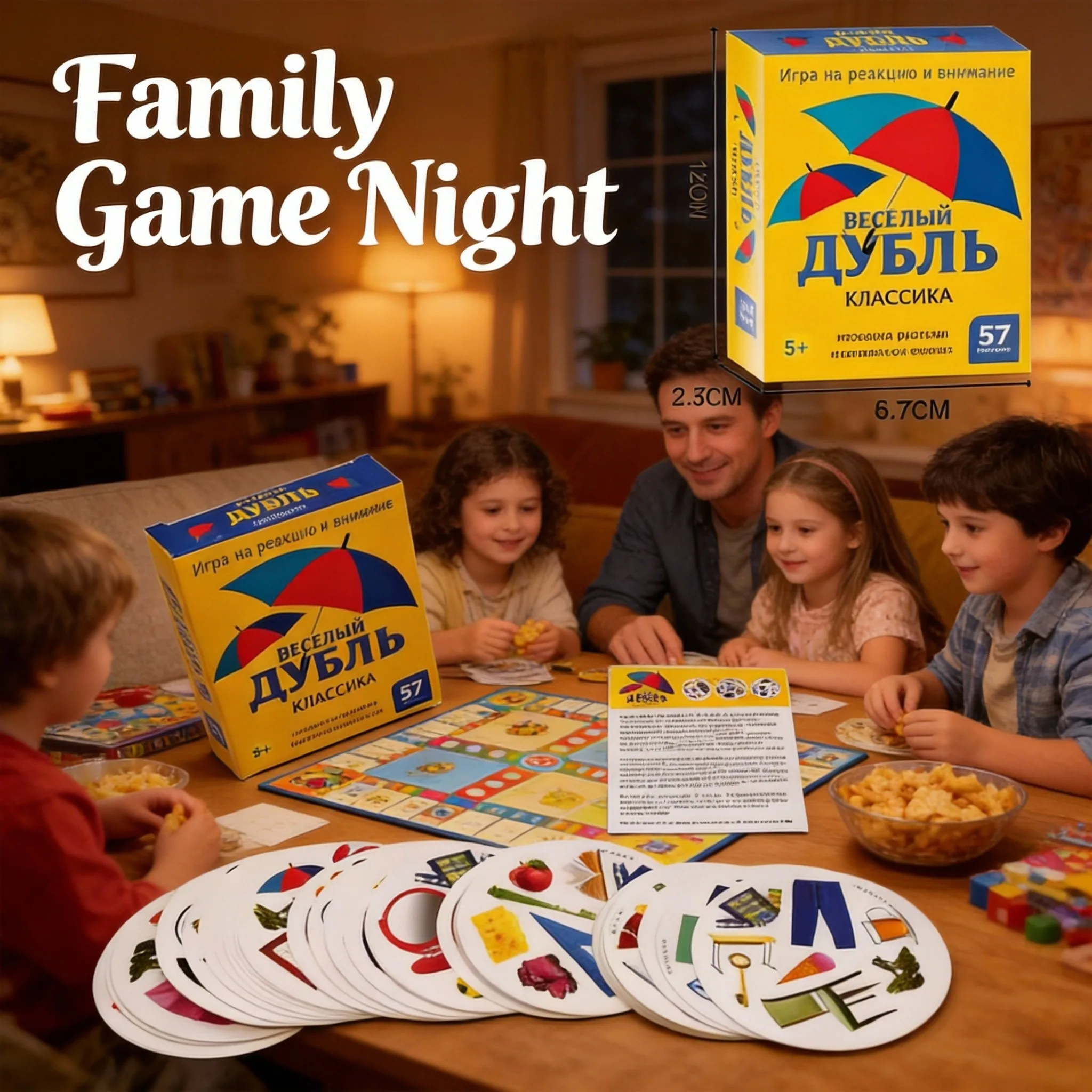 

Веселая карточная игра с двойной реакцией — 57 карточек для детей от 5 лет, развивающие концентрацию и быстрое мышление.