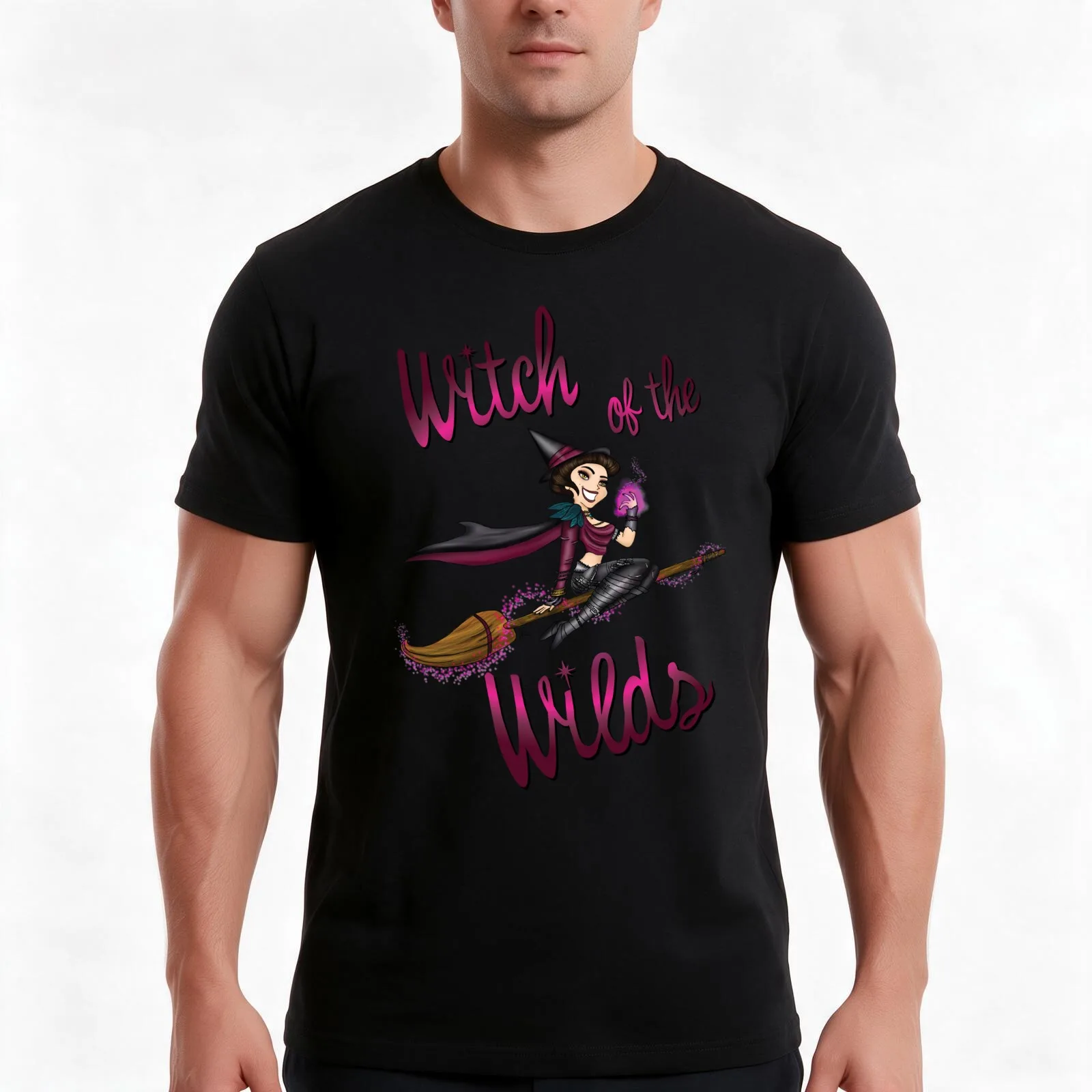 Witch of the Wilds (Bewitched cross over) T-Shirt Summer Casual Cotton Tee Oversized Streetwear Tops Vintage Graphic Print