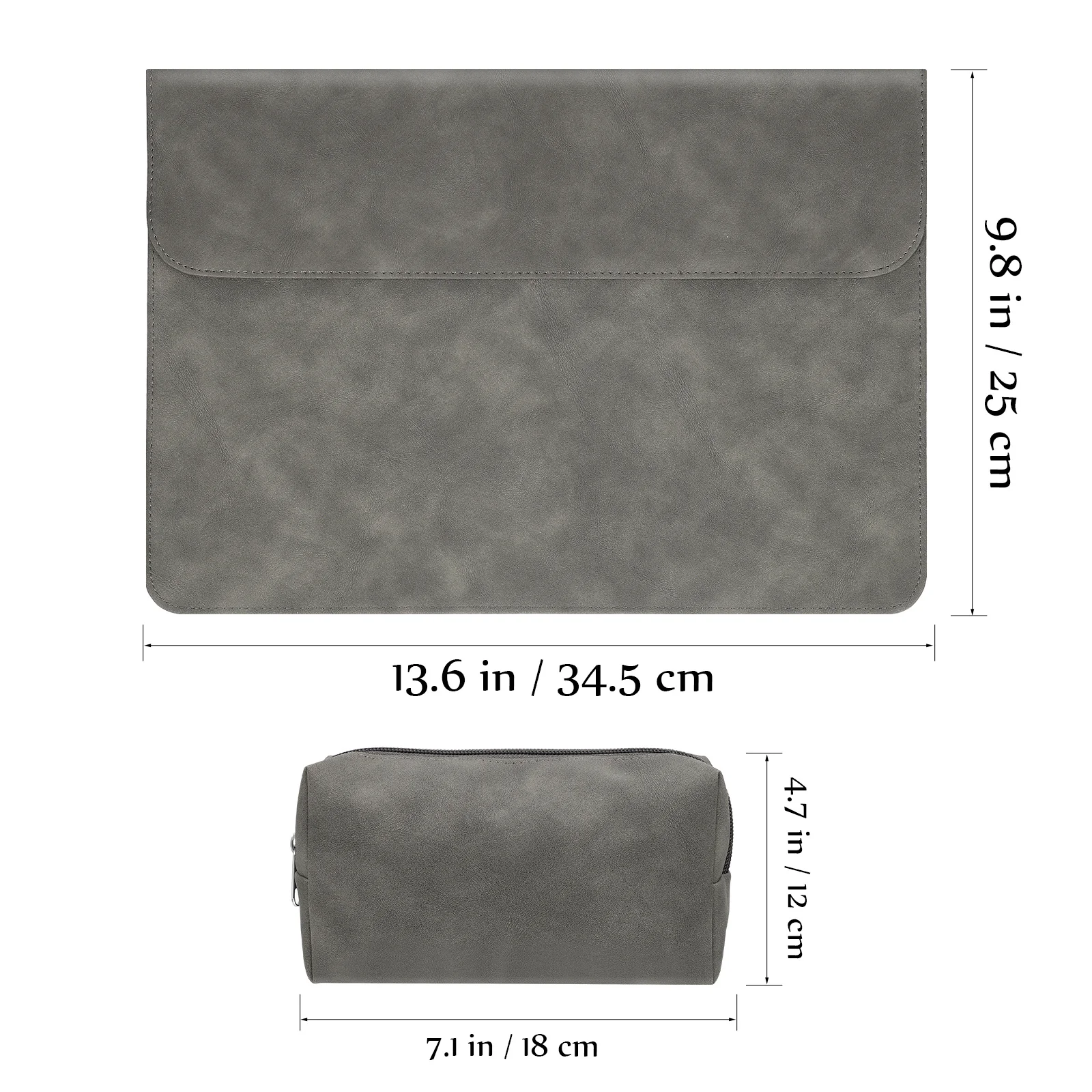 

Laptop Bag 13.3 Inch Pu Slim Case Power Storage Compartment Bump Protection Laptop Sleeve Carrying Bag Computer