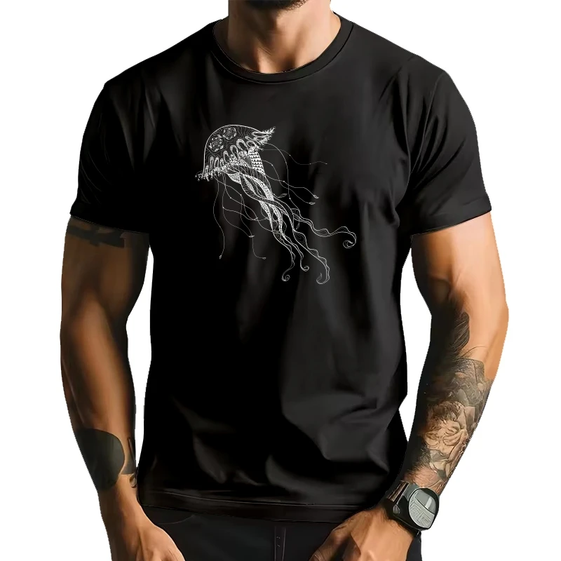 

Cool Jellyfish Graphic T-Shirt Modern Hipster Jellyfish Tee