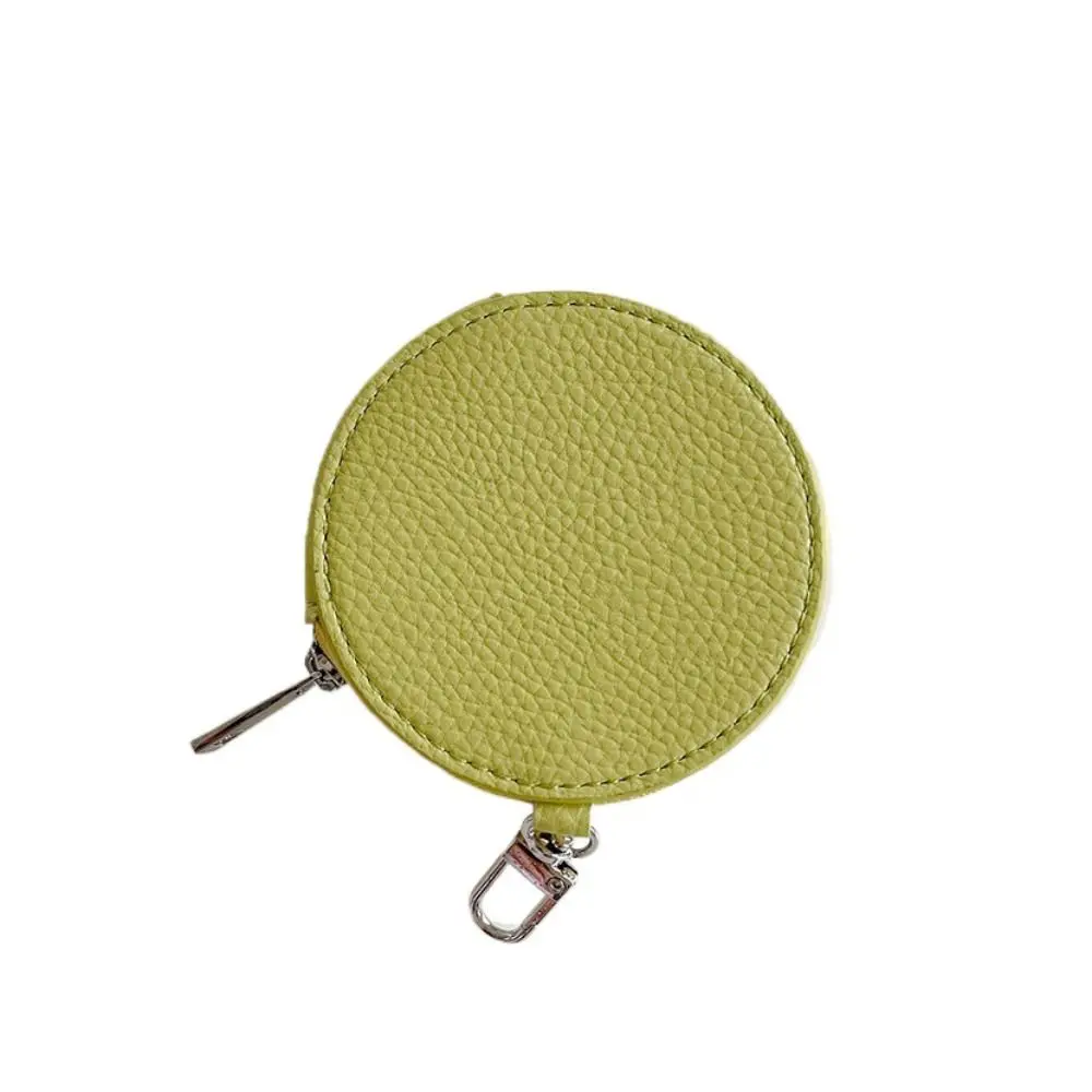 

Portable Star PU Leather Coin Purse Zipper PU Leather Round Wallet Card Bag Korean Style Small Storage Bag Bag Pendant Decor