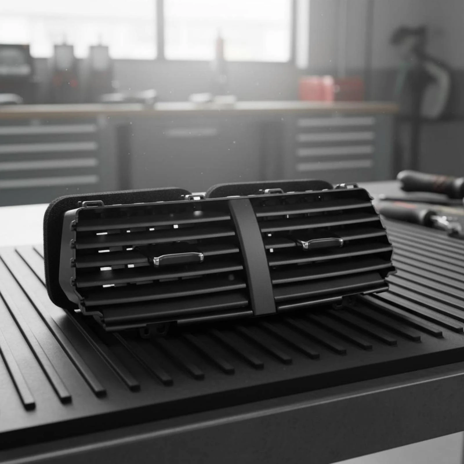 

Central Air Vent Assembly Direct Replacement Middle Dashboard Vent Efficient Air Circulation Long-Lasting ABS Plastic