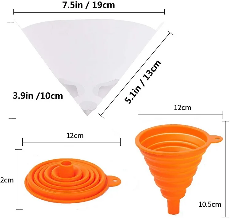 Paint Filter Paper Purifying Straining Cup Funnel Disposable 100 Mesh Paint Filte Mesh Conical Nylon Micron Paper