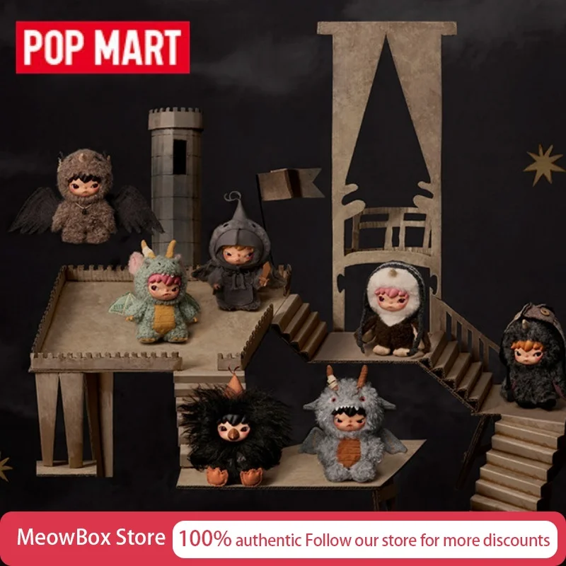 

Genuine Pop Mart Hirono Mist-Walker Series Plush Doll Pendant Blind Box Collectible Art Toy Surprise Gift Mystery Boxes Toys