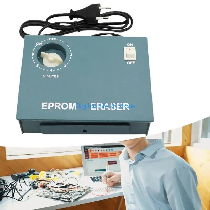 E06D 100V-240V Multiple Compatible Semiconductor Chip EPROM Memory Data Eraser Tool Fit for Safe Component Recycling