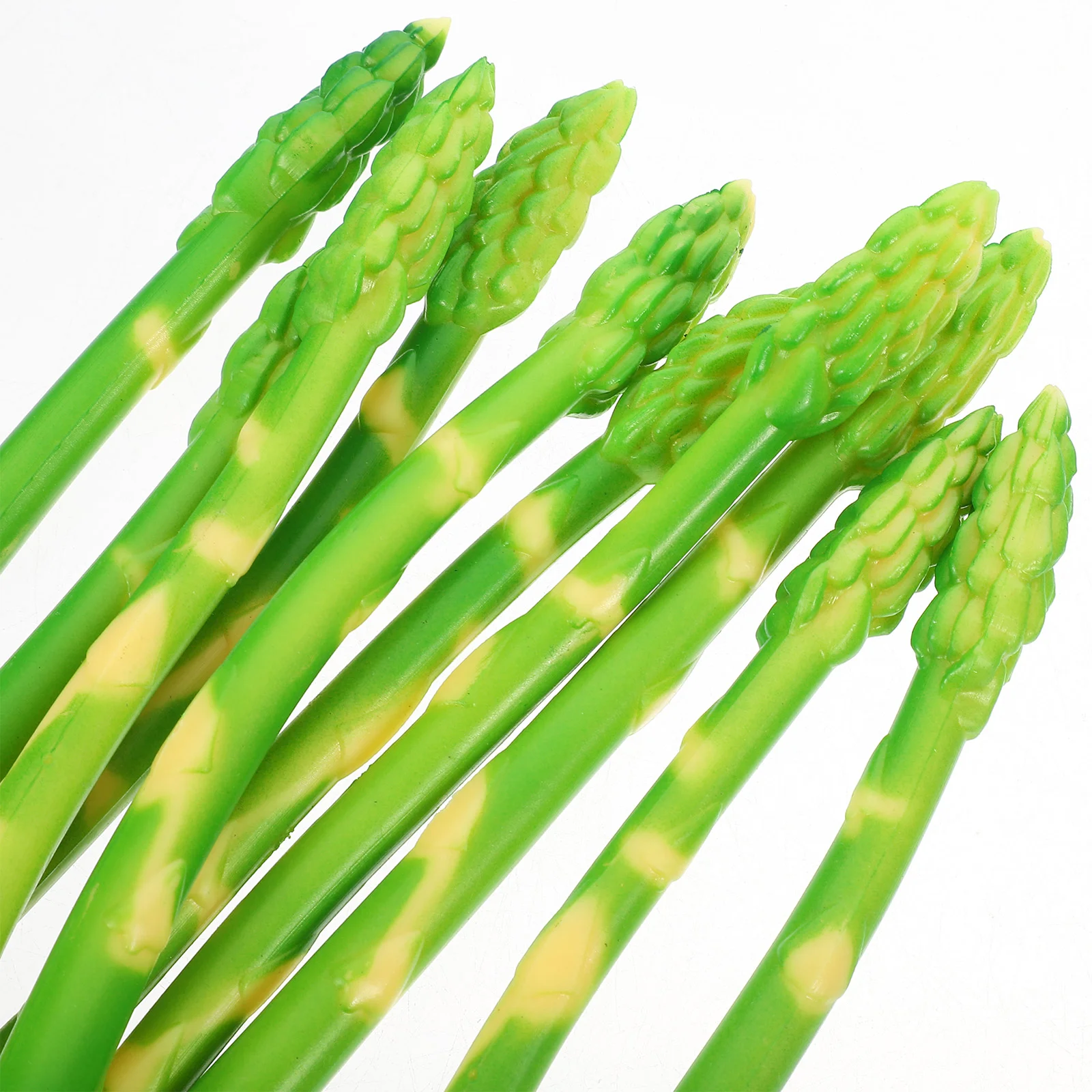 10 Pcs Simulated Asparagus Ornaments Decor Restaurant Display Vegetables Fake Artificial Model Chainsaw Simulation Decors