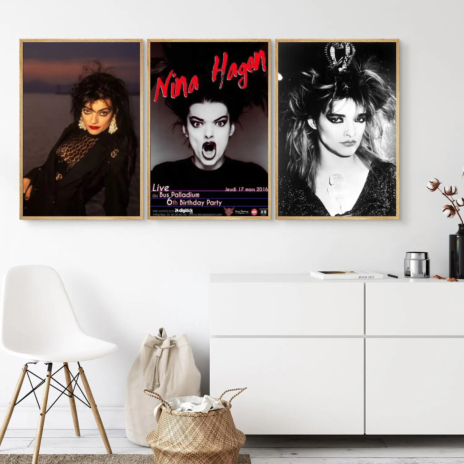 

Nina Hagen Poster Poster Wall Art 24x36 Canvas Posters Decoration Art Personalized Gift Modern Family bedroom Painting